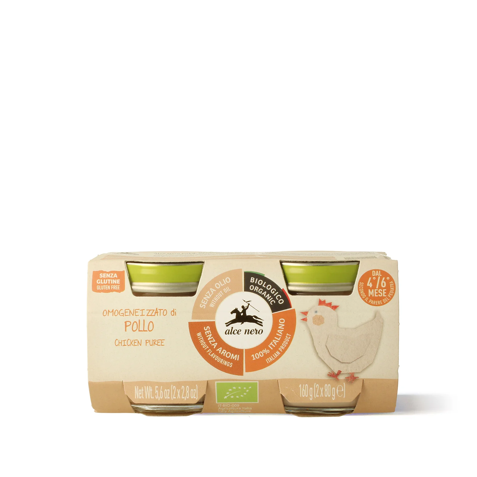Image of Omogeneizzato di pollo biologico - 2 vasetti