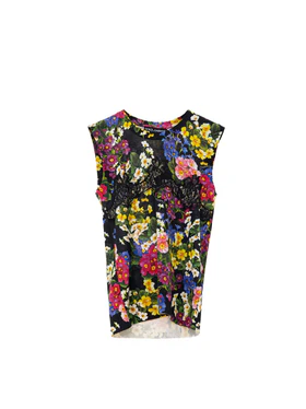 Top Knitwear Stampa Fiori Dolce & Gabbana