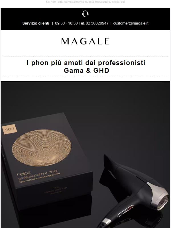 Scegli Gama o GHD! Phon, accessori e pulizia professionale✨🖤