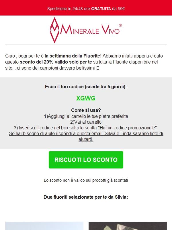 Oggi per te è il giorno della Fluorite