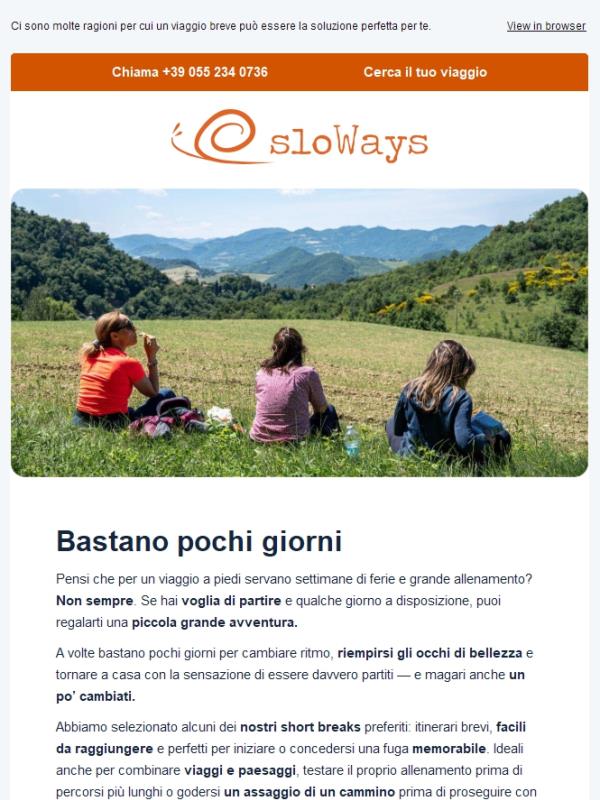 Perché scegliere un viaggio breve?