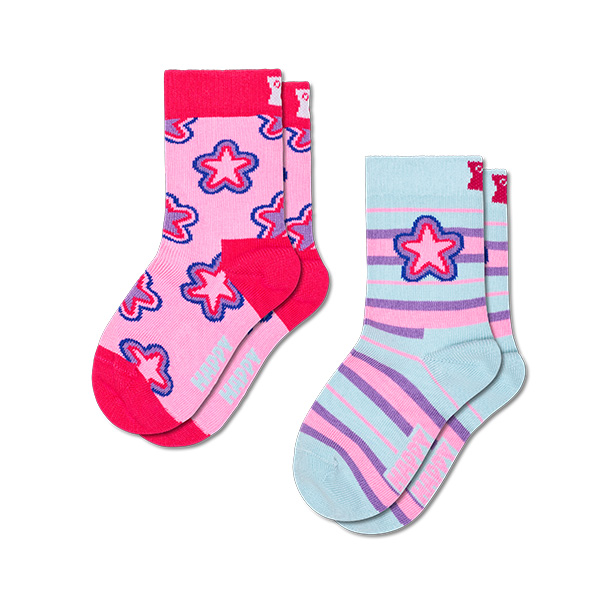 Kids 2-Pack Star Stripe Socks