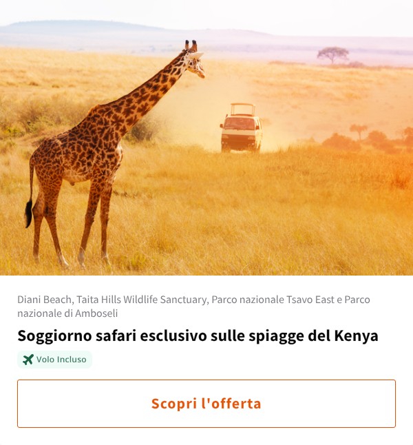 Soggiorno safari esclusivo sulle spiagge del Kenya