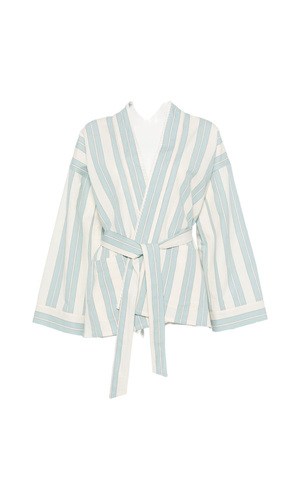 Striped kimono jacket