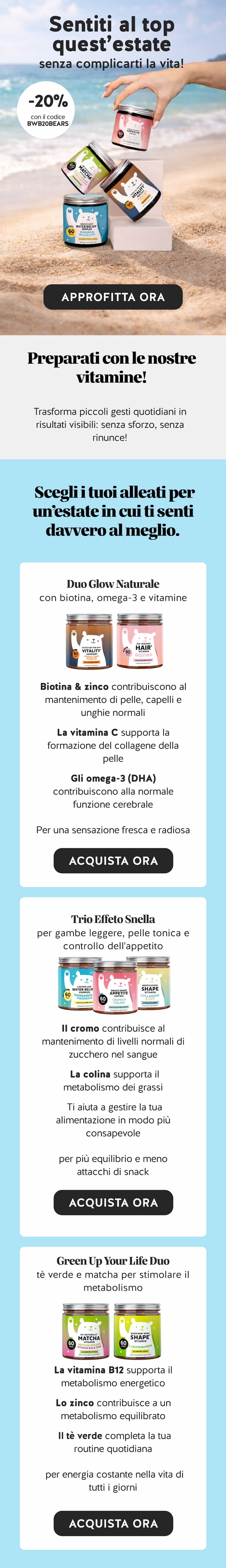 RISPARMIA IL 20% SU TUTTO