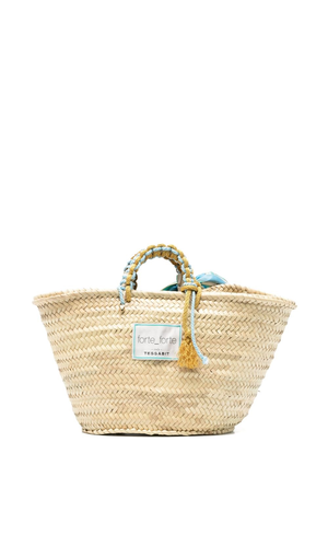 Large straw tote bag