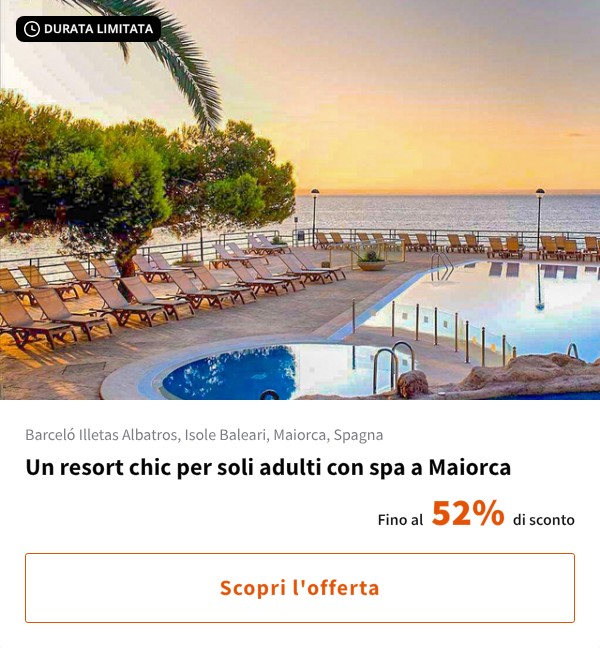 Un resort chic per soli adulti con spa a Maiorca
