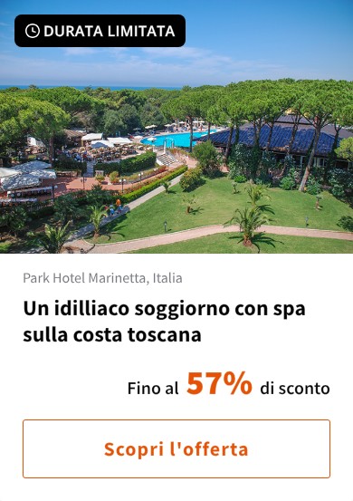 Un idilliaco soggiorno con spa sulla costa toscana