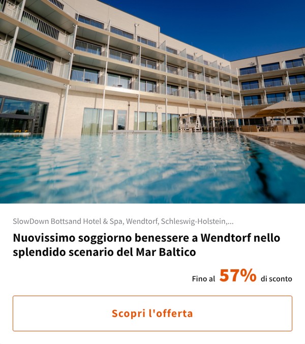 Nuovissimo soggiorno benessere a Wendtorf nello splendido scenario del Mar Baltico