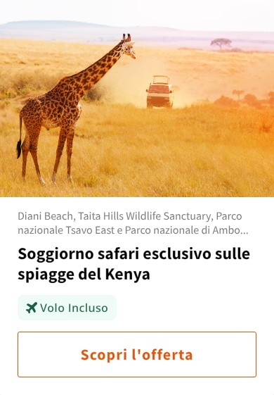 Soggiorno safari esclusivo sulle spiagge del Kenya