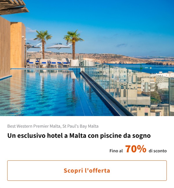 Un esclusivo hotel a Malta con piscine da sogno