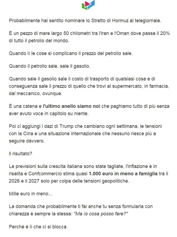 [la verità] sullo Stretto di Hormuz e la tua bolletta del gas