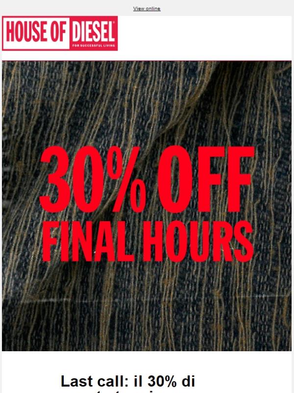 30% di sconto | Ultime ore
