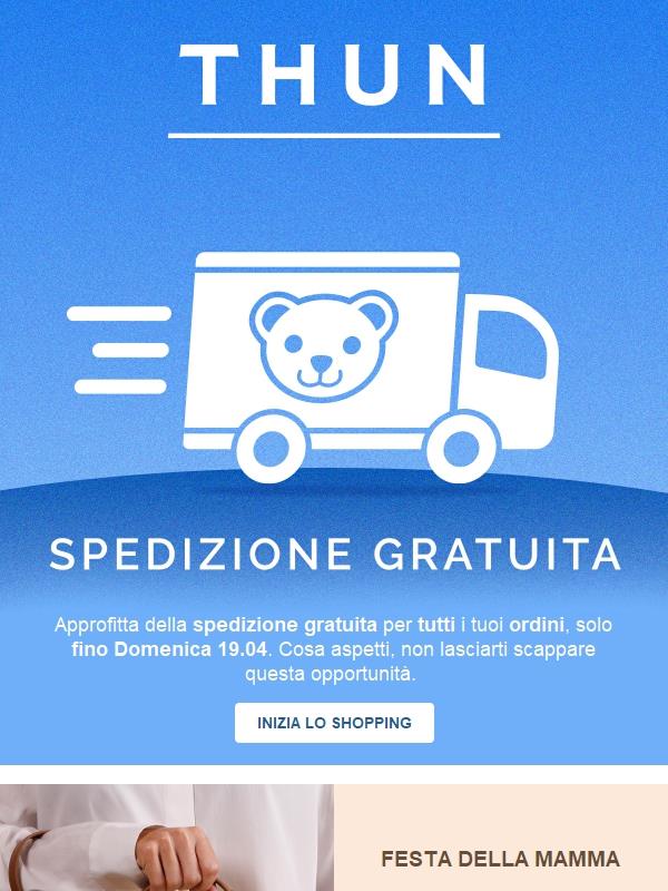Spedizione gratuita fino a Domenica! 🎁