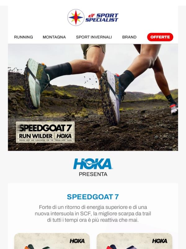 Scopri Hoka Speegoat 7🏃‍♂️