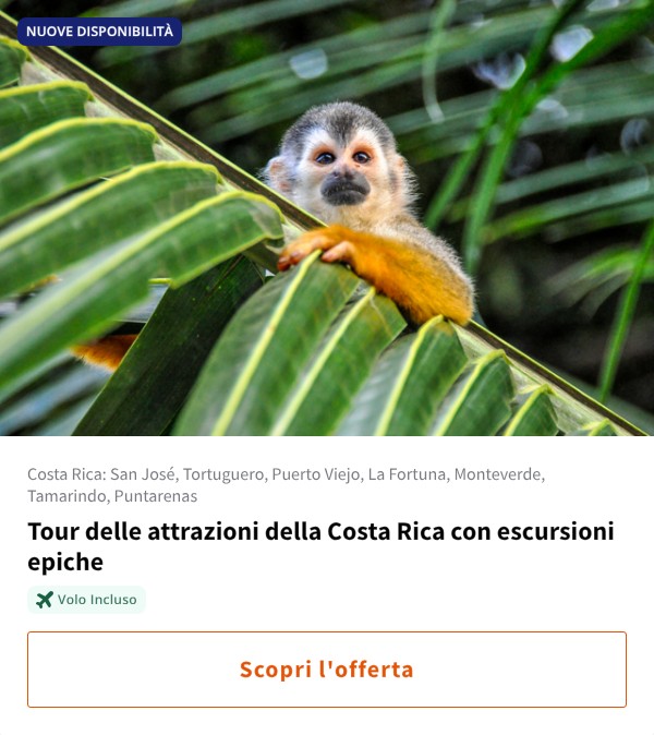 Tour delle attrazioni della Costa Rica con escursioni epiche