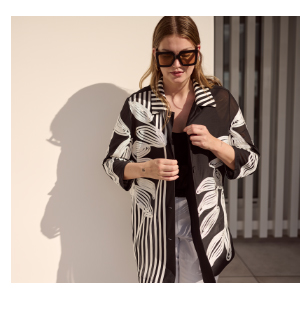 Camicetta lunga in mesh