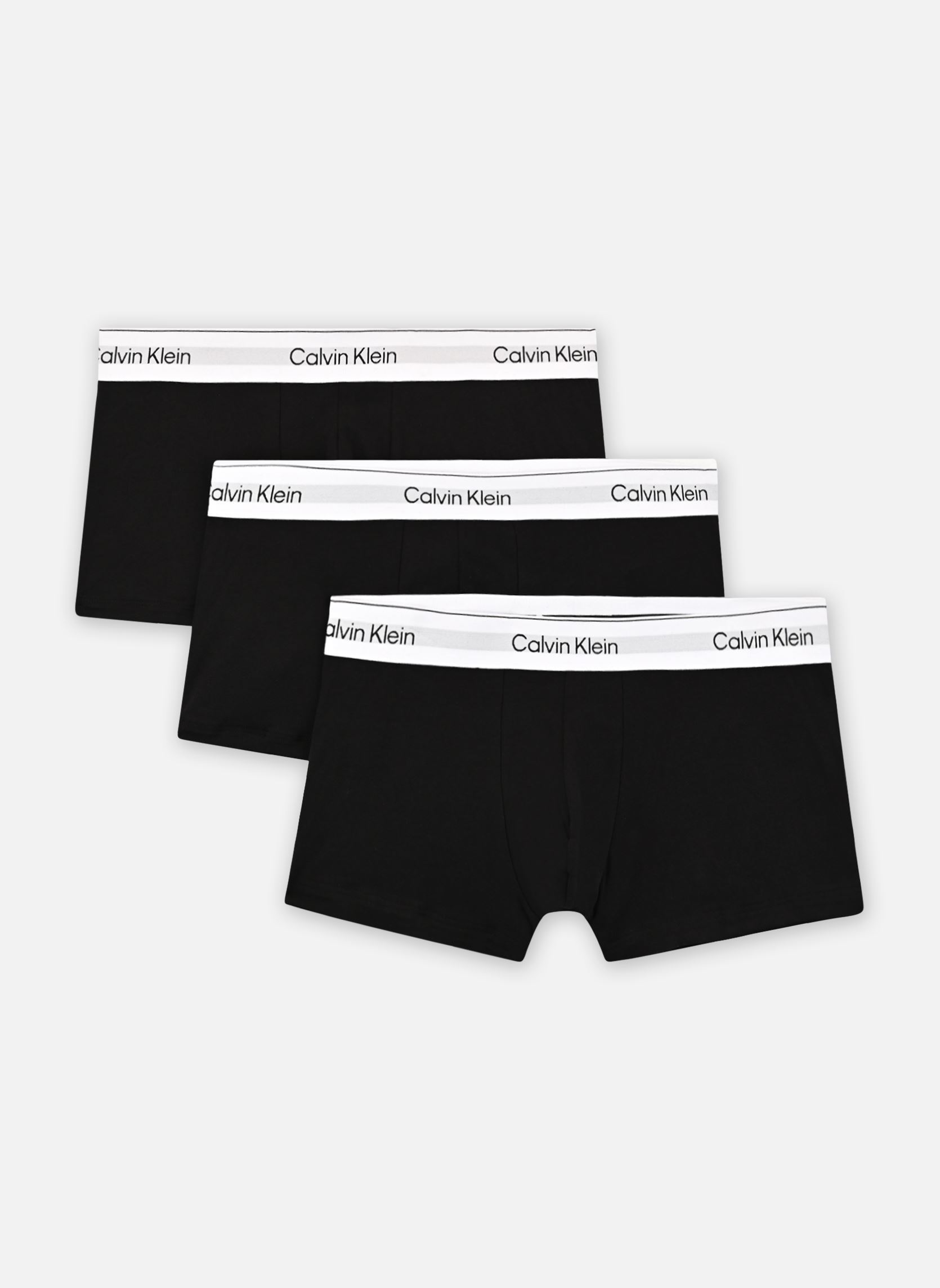 Calvin Klein Sous-v&ecirc;tements de sport Low Rise Trunk 3Pk LV00NB4389 homme noir