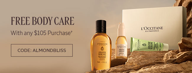 FREE BODY CARE | WITH ANY $105 PURCHASE† | CODE: ALMONDBLISS