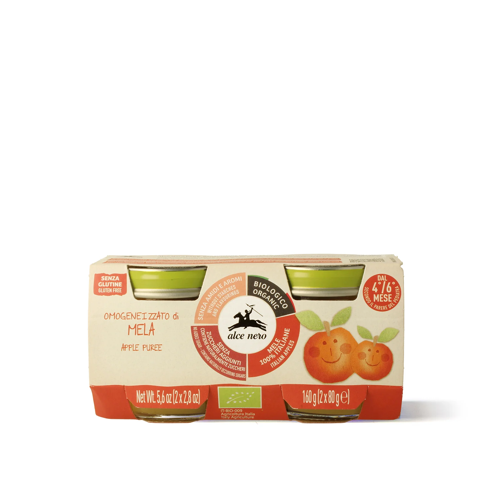 Image of Omogeneizzato di mela biologico - 2 vasetti