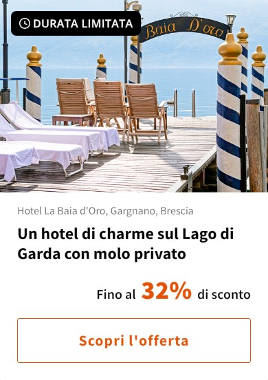 Un hotel di charme sul Lago di Garda con molo privato