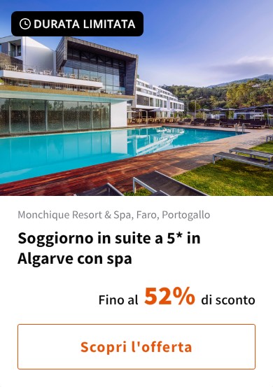 Soggiorno in suite a 5* in Algarve con spa