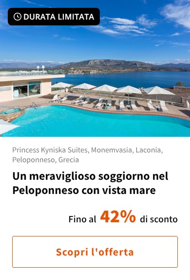 Un meraviglioso soggiorno nel Peloponneso con vista mare