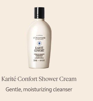 KARITÉ CONFORT SHOWER CREAM GENTLE, HYDRATING CLEANSER