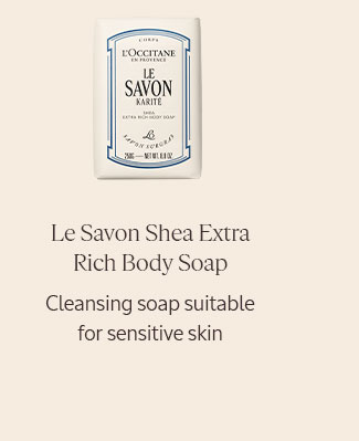 LE SAVON SHEA EXTRA RICH BODY SOAP | CLEANSING SOAP SUITABLE FOR SENSITIVE SKIN