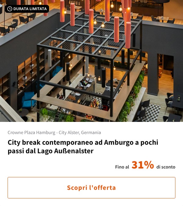 City break contemporaneo ad Amburgo a pochi passi dal Lago Außenalster