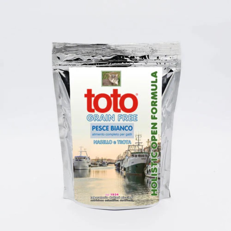 Toto Holistic Gatto Pesce Bianco Nasello e Trota - 1.5 Kg