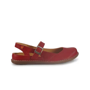 Jungla Sandalo Donna Ballerina Pump Bassa in Pelle Rossa