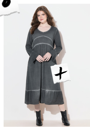 Abito midi di jersey