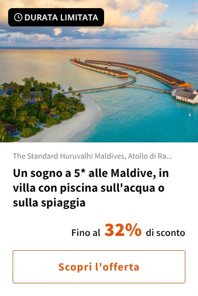 Un sogno a 5* alle Maldive, in villa con piscina sull'acqua o sulla spiaggia