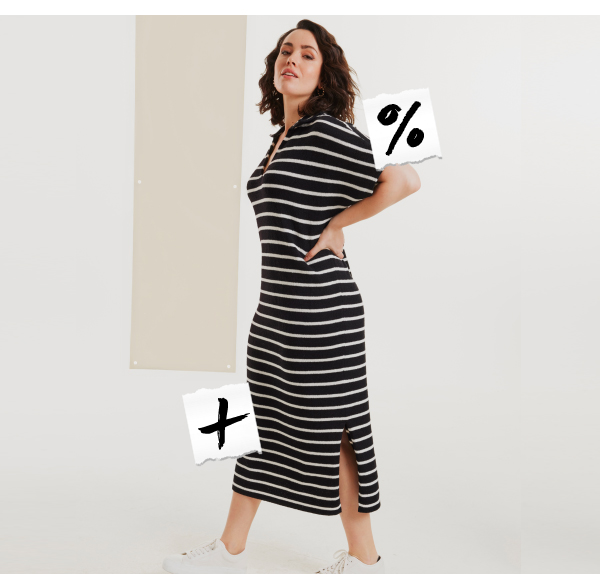 Abito midi di maglia