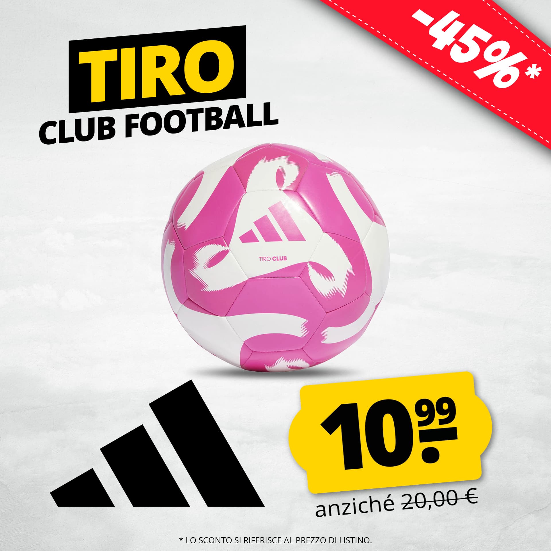 adidas tiro club pallone da calcio