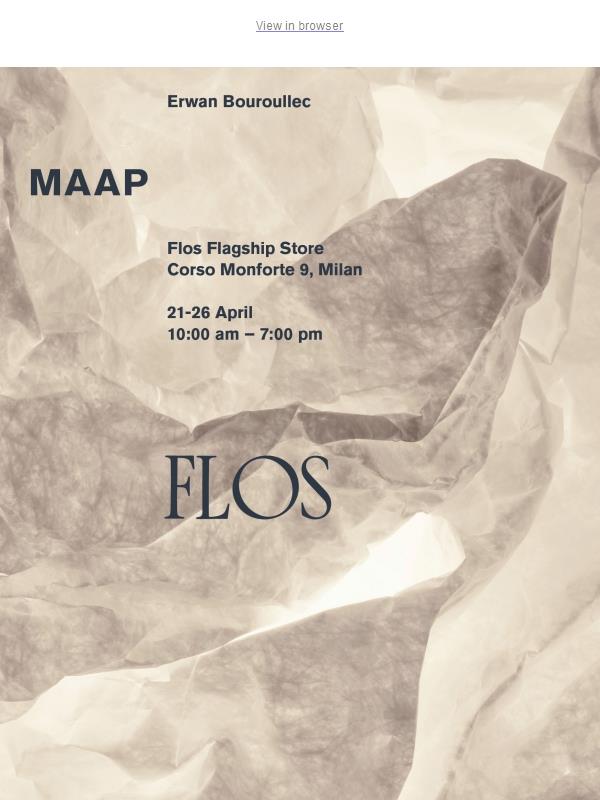 Flos at Milano Design Week 2026 | Register now