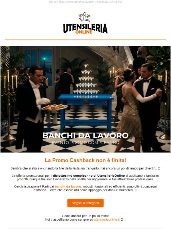 La Promo Cashback non è finita!