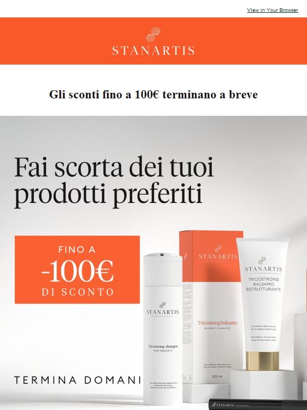 Gli sconti fino a -100€ terminano a breve🟠