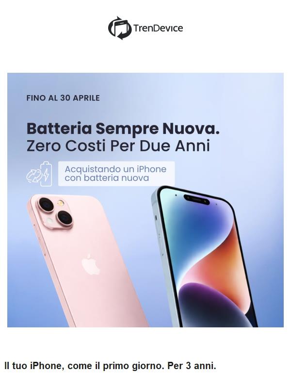 🔋 L'incubo della batteria scarica? Risolto per i prossimi 3 anni.