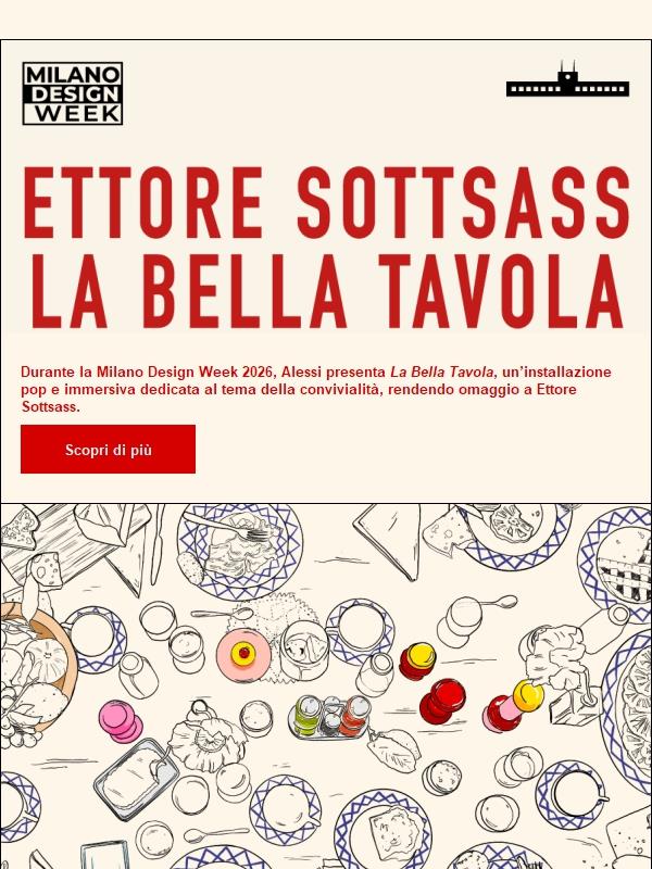 La Bella Tavola: un omaggio a Ettore Sottsass