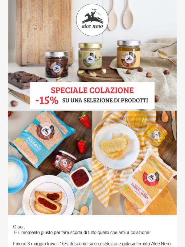 −15% per i momenti più dolci della giornata