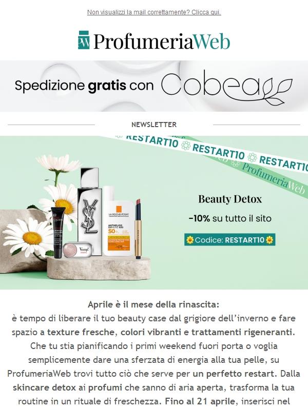 🌺 Ancora per poco: -10% su tutto il sito!