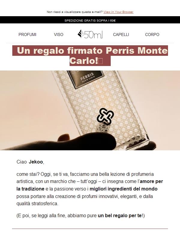 Jekoo, oggi Perris Monte Carlo ti fa un bel regalo!✨