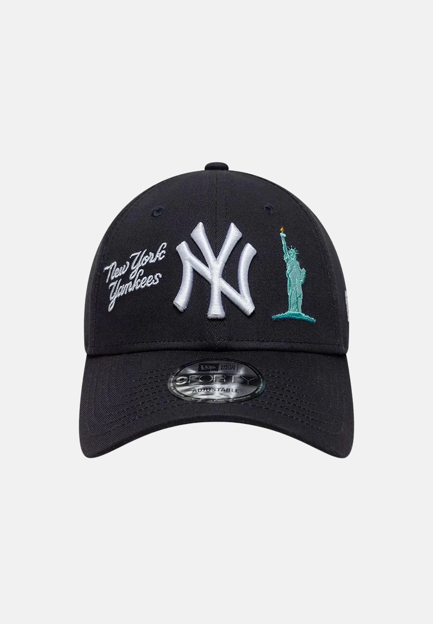 Image of NEW ERA Cappello con visiera 9FORTY New York Yankees MLB City Icon blu per uomo e donna