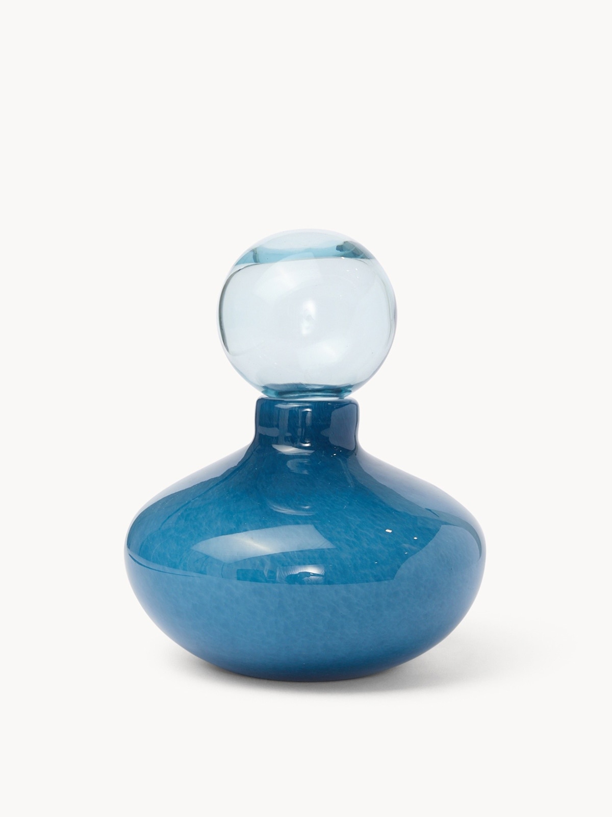 Bottiglia decorativa in vetro colorato in pasta