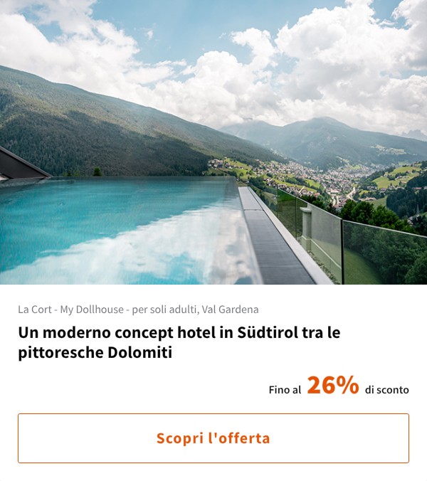 Un moderno concept hotel in Südtirol tra le pittoresche Dolomiti
