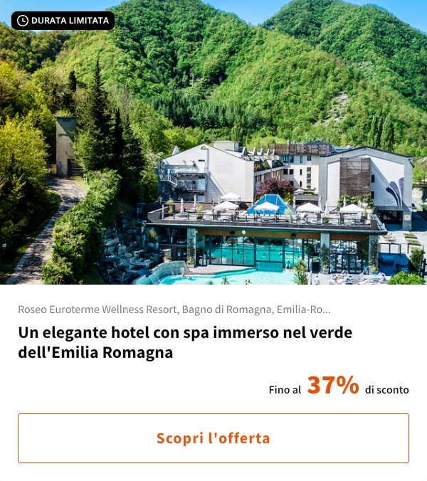 Un elegante hotel con spa immerso nel verde dell'Emilia Romagna
