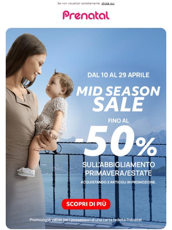 🌞 Nuova stagione con sconti fino al -50%