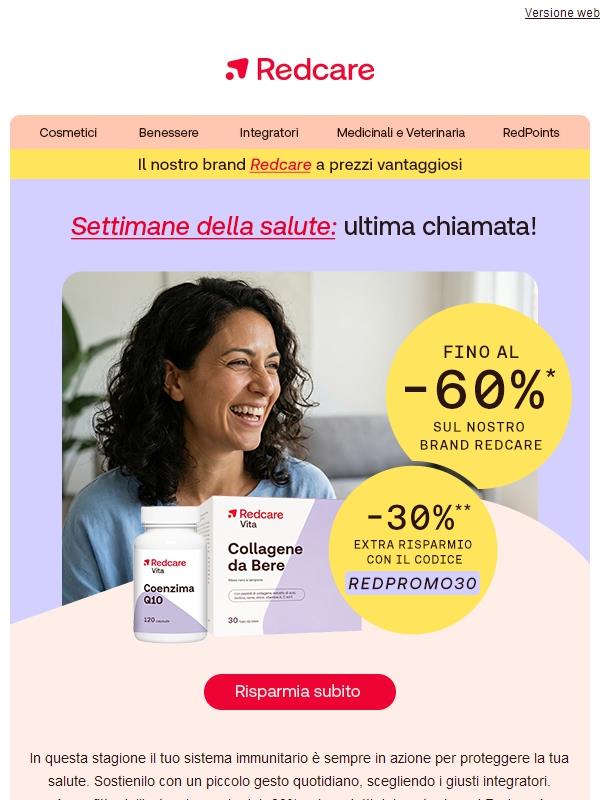 Sconti record con Redcare! 🥇